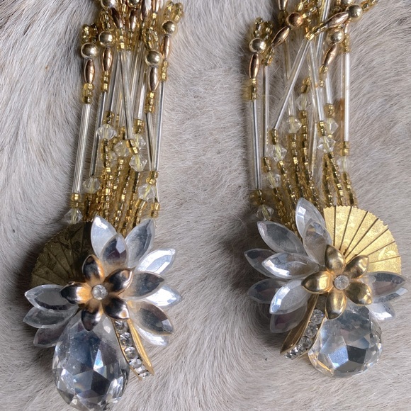 Chandelier Clip Artisan made earrings - Picture 5 of 6